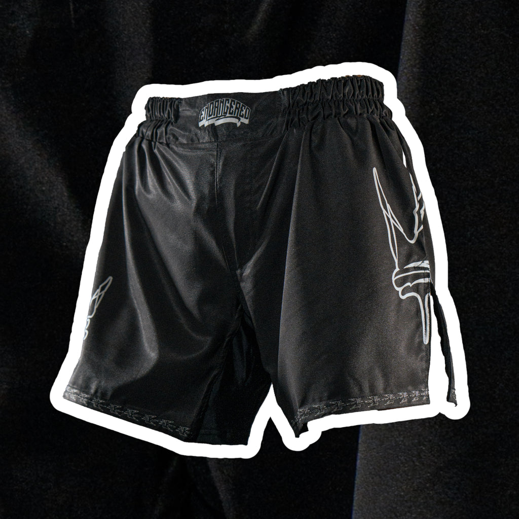 Endangered Fightwear Black Shorts MMA - Hybrid