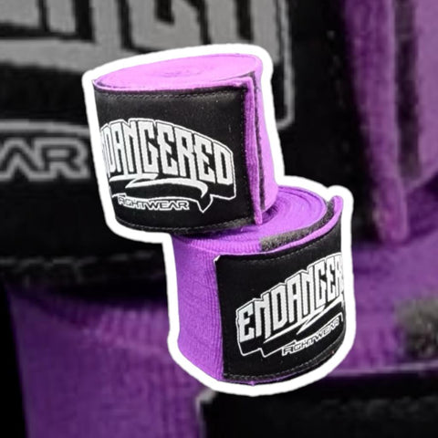 Endangered Fightwear Hand Wraps - Purple