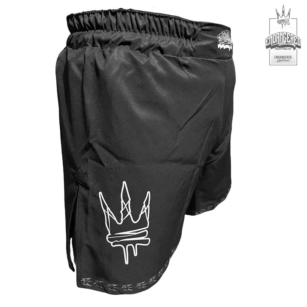 MMA Hybrid Shorts - Endangered Black Fightwear